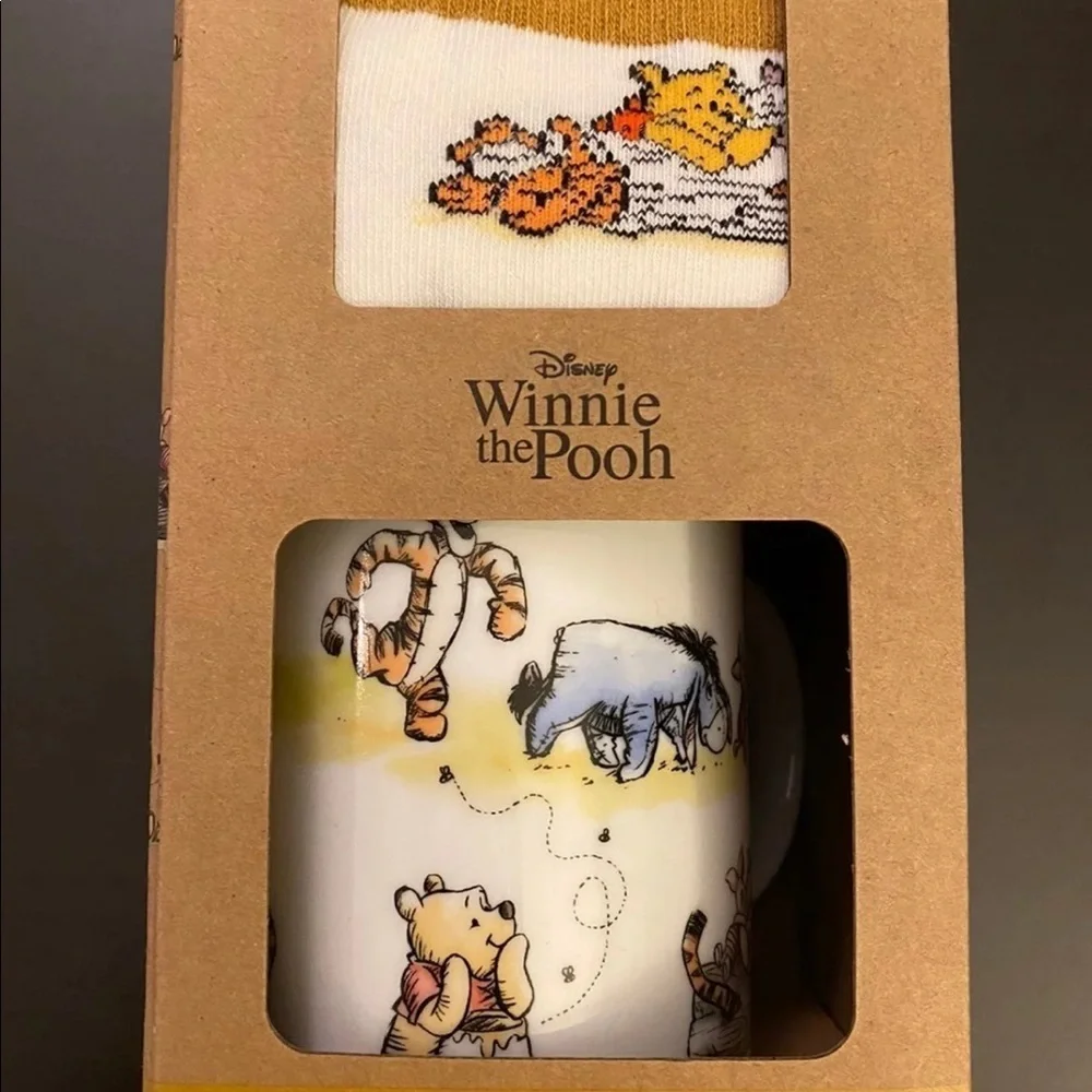 NWT Disney Winnie the Pooh Mug & Sock